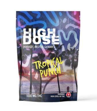 High Dose 1000mg THC Gummy – Tropical Punch