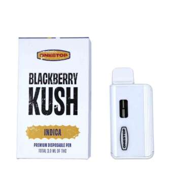 Onestop 3mL Disposable Vapes – Blackberry Kush THC Distillate