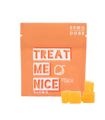 Treat Me Nice (240mg) THC Gummies – Peach