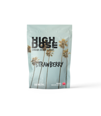 High Dose 500mg THC Gummy – Strawberry