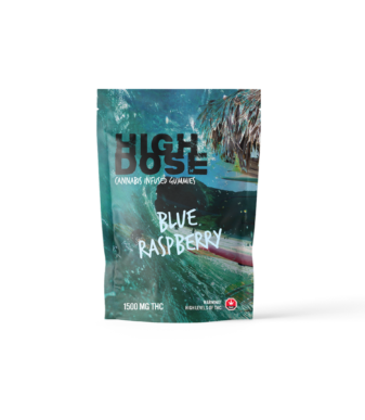 High Dose 1500mg THC Gummy – Blue Raspberry