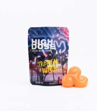 High Dose 500mg THC Gummy – Tropical Punch