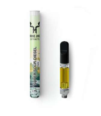 Moose Juice Extracts 1mL Cartridge – Super Sour Diesel THC Distillate