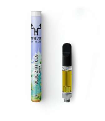 Moose Juice Extracts 1mL Cartridge – Blue Zkittles THC Distillate