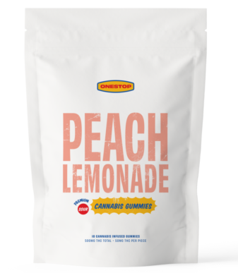 OneStop – Sour Peach Lemonade 500mg THC Gummies
