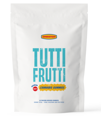 OneStop – Tutti Frutti 500mg 1:1 THC/CBD Gummies