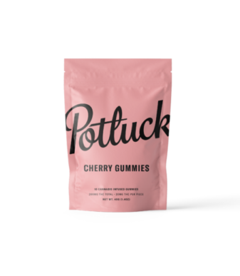 Potluck Edibles 200mg THC Gummies – Cherry