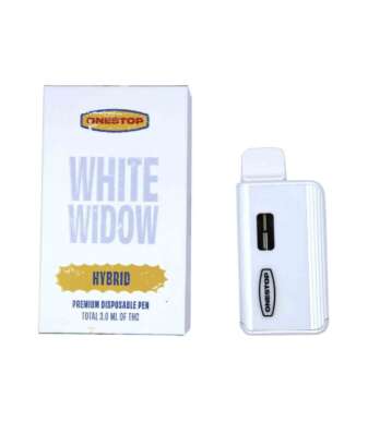 Onestop 3mL Disposable Vapes – White Widow THC Distillate