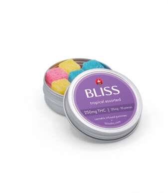 Bliss Edibles 250mg THC – Tropical Assorted