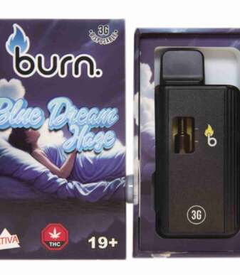 Burn 3mL Disposable Vapes – Blue Dream Haze THC Distillate