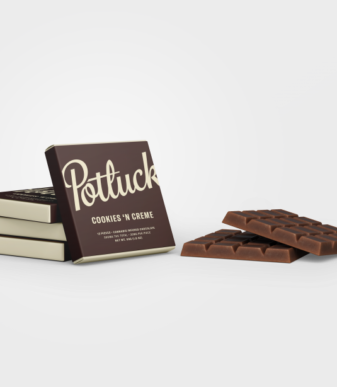 Potluck Edibles 300mg THC Chocolate – Cookies N Cream