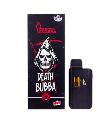 Burn 3mL Disposable Vapes – Death Bubba THC Distillate