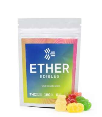 Ether Edibles 180MG THC – Sour Gummy Bears