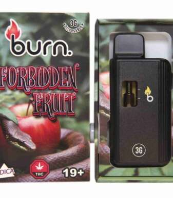 Burn 3mL Disposable Vapes – Forbidden Fruit THC Distillate