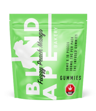 Blind Ape – Fuzzy Peach Mango 300mg THC Gummies