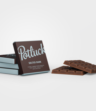 Potluck Edibles 300mg THC Chocolate – Salted Dark