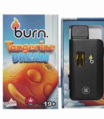 Burn 3mL Disposable Vapes – Tangerine Dream THC Distillate